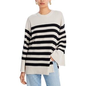 NWOT By Malene Birger Striped Merino Wool Sweater size Small